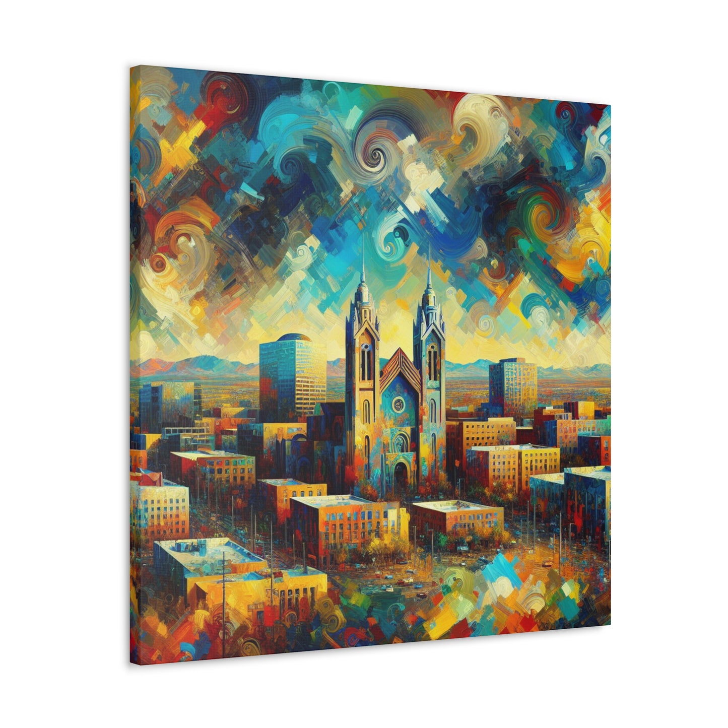 Desert Dreamscape Ablaze - Canvas