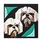 "Shih Tzu in Deco" - Canvas