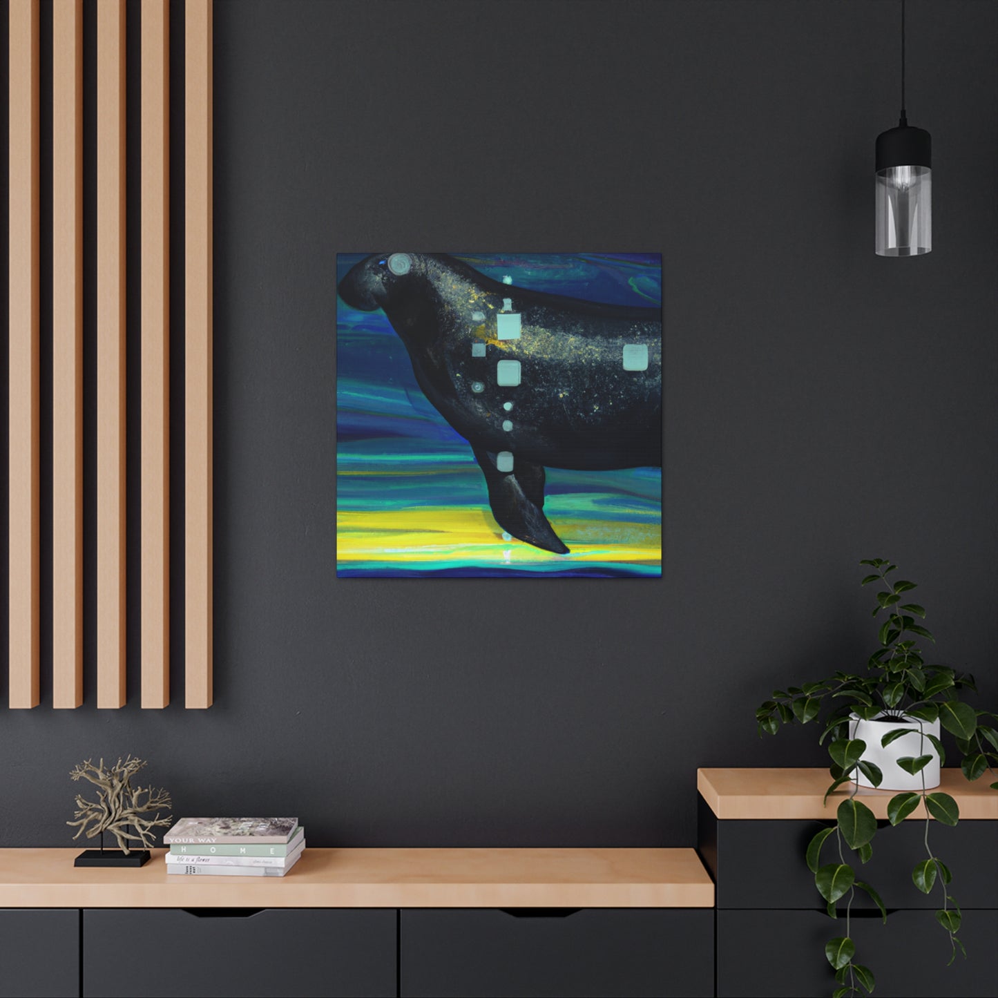 Manatee in Art Deco - Canvas