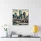 "Vibrant Boston Reverie" - Canvas