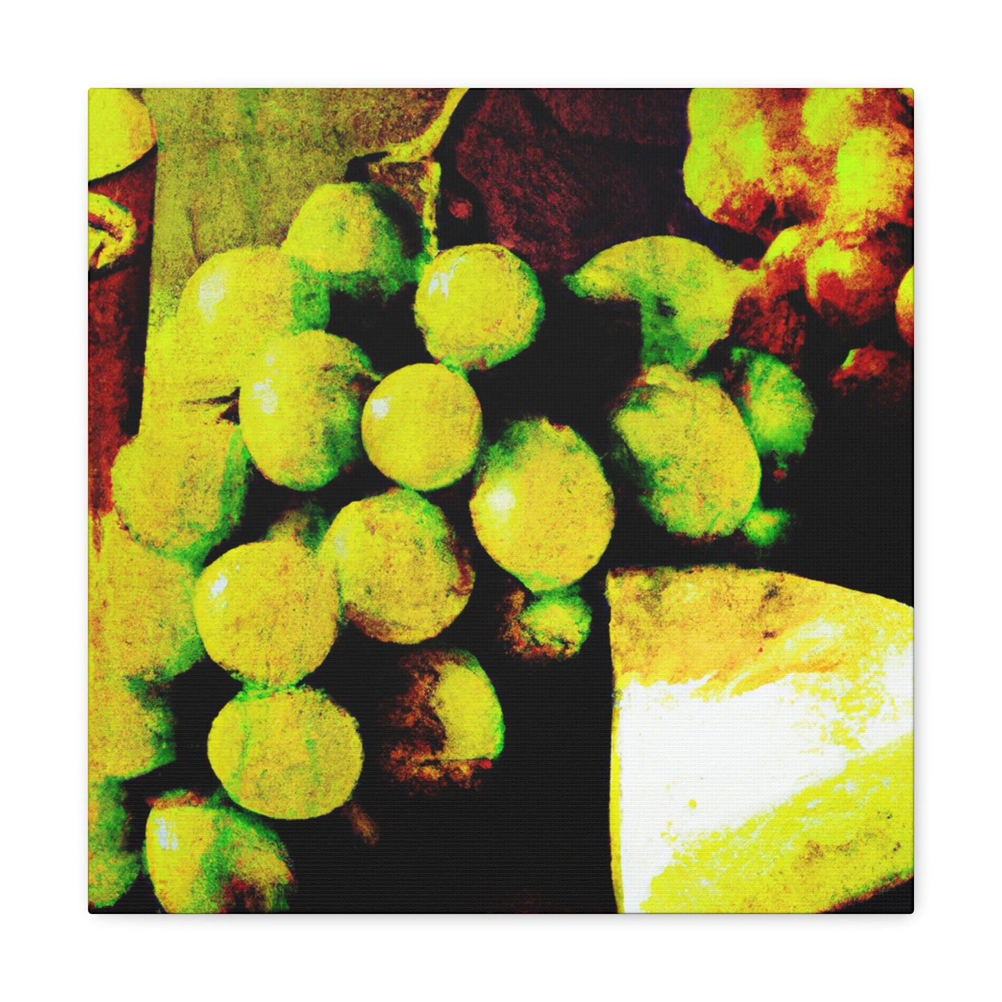 Cheese and Grapes Pop. - Canvas