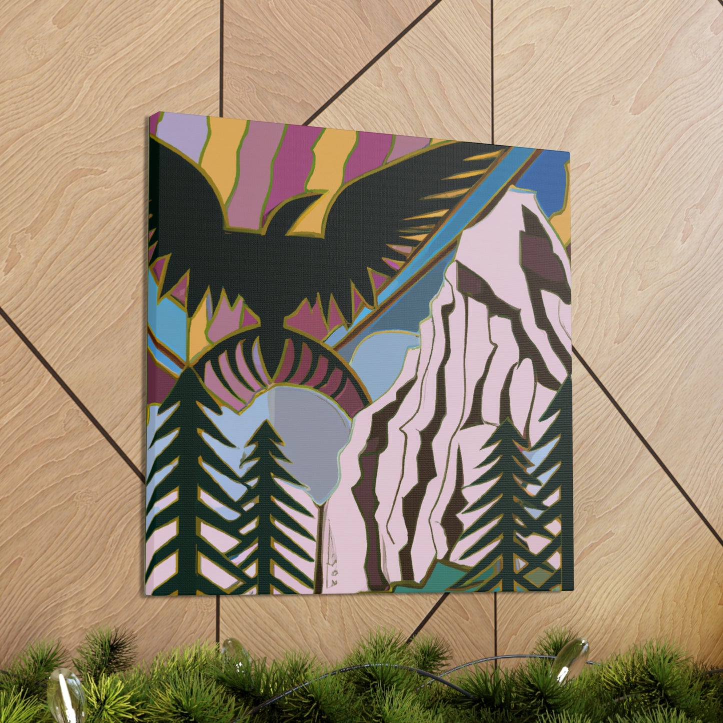 "Condor's Art Deco Flight" - Canvas