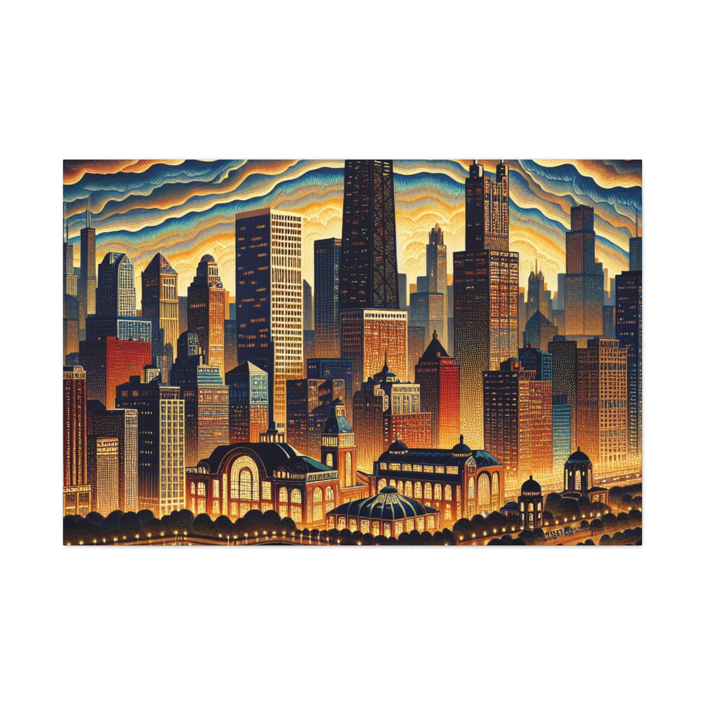 "Windy City Melodies" - Canvas