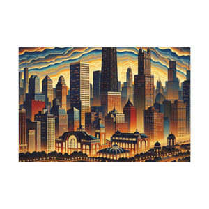 "Windy City Melodies" - Canvas