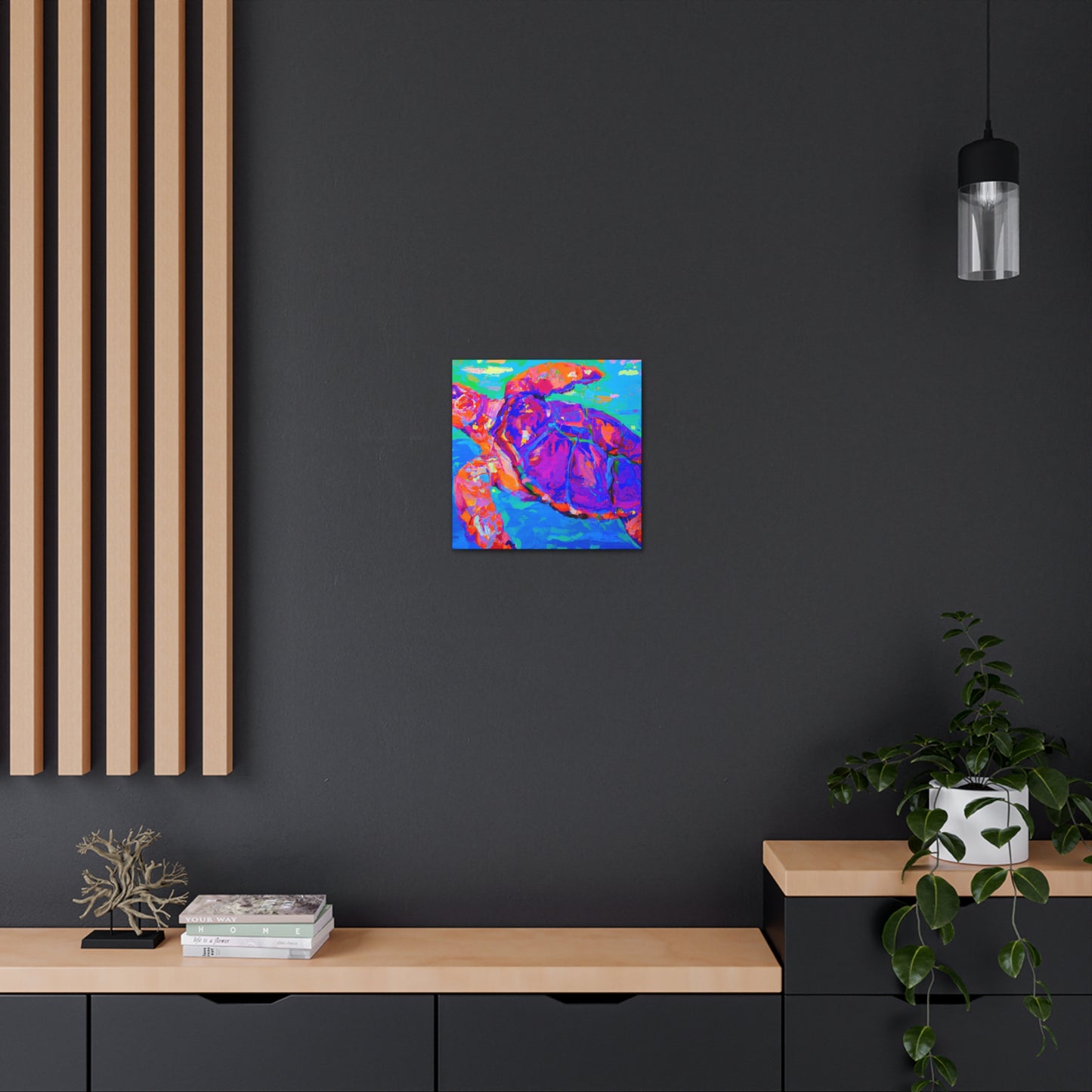 "Turtle in the Sea" - Canvas