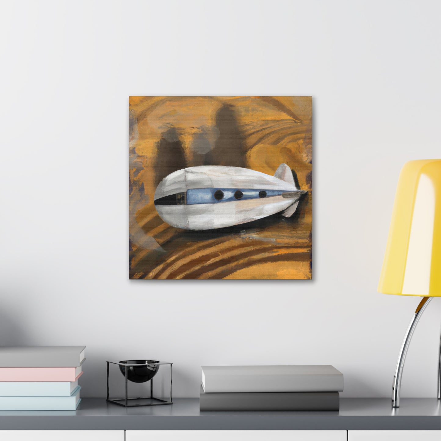 "Blossoming Blimp Majesty" - Canvas