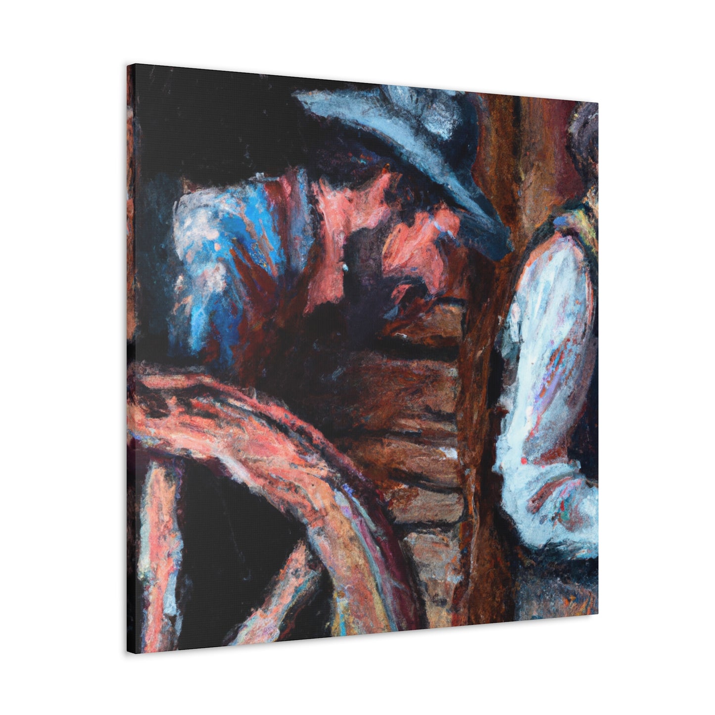 "Chuck Wagon Impressionism" - Canvas