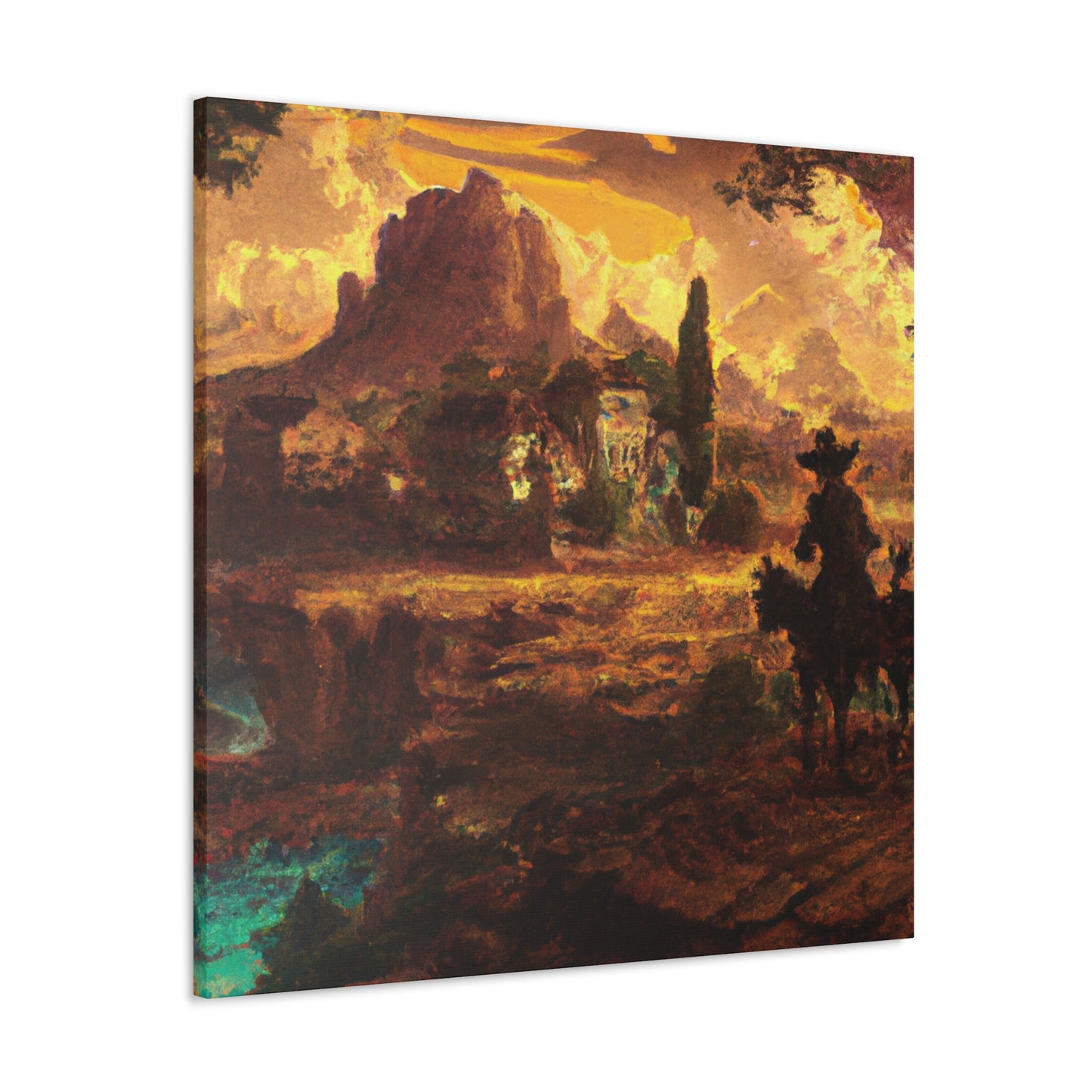 Western Landscape Splendor - Canvas