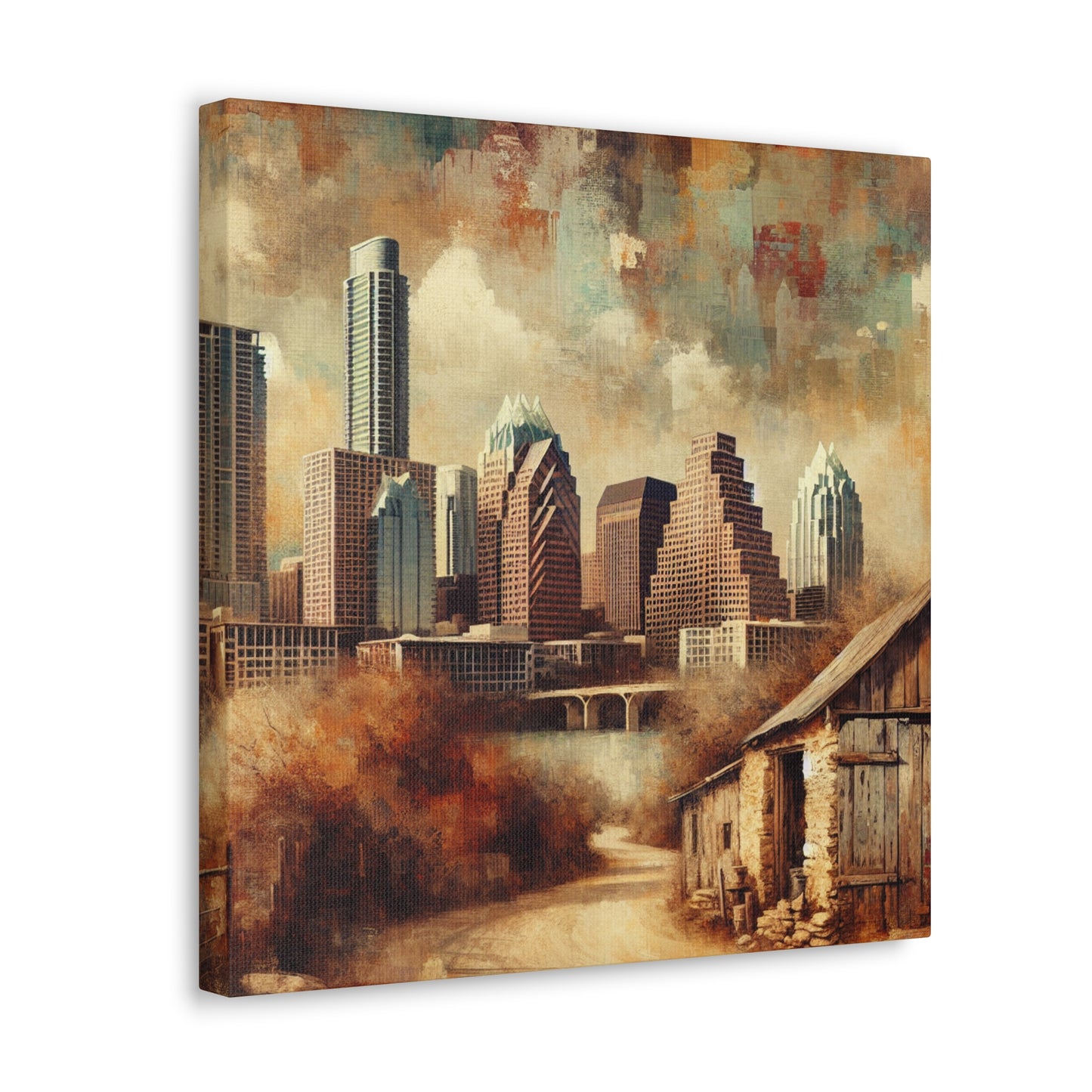 "Enchanting Hues of Austin" - Canvas