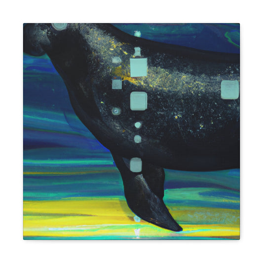 Manatee in Art Deco - Canvas