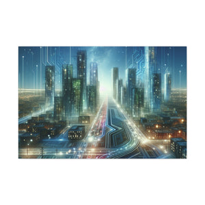 Nighttime Dreamscape Symphony - Canvas