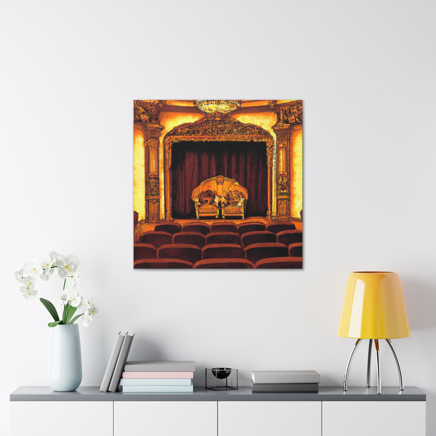 "Cinema Over Curtain Call" - Canvas