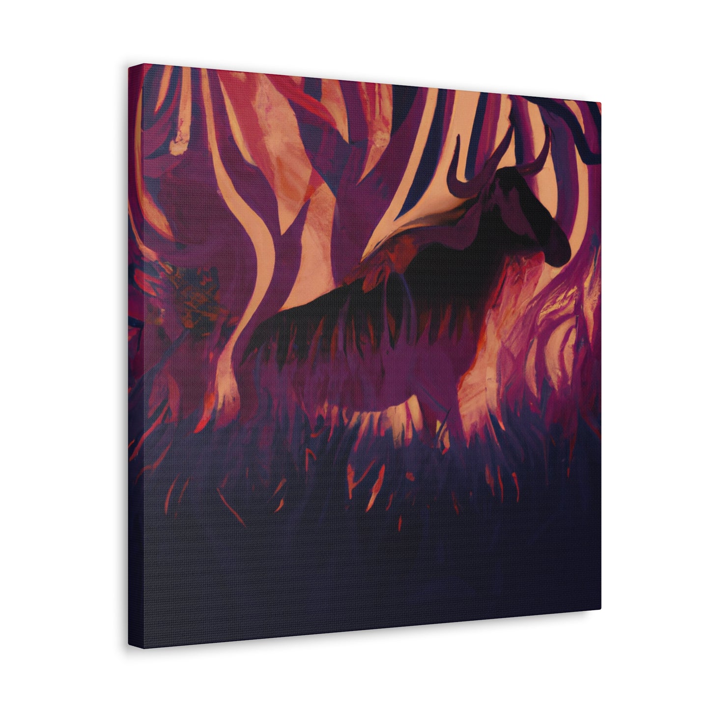 Wildebeest in Bloom - Canvas