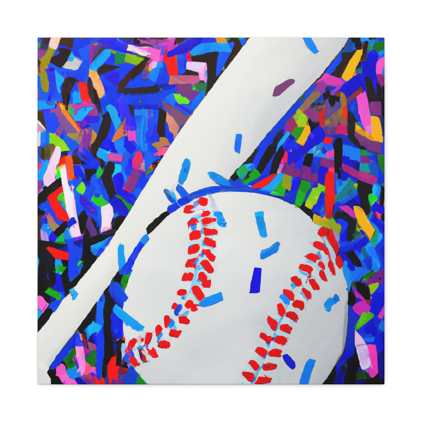 Baseball's Colorful Life - Canvas