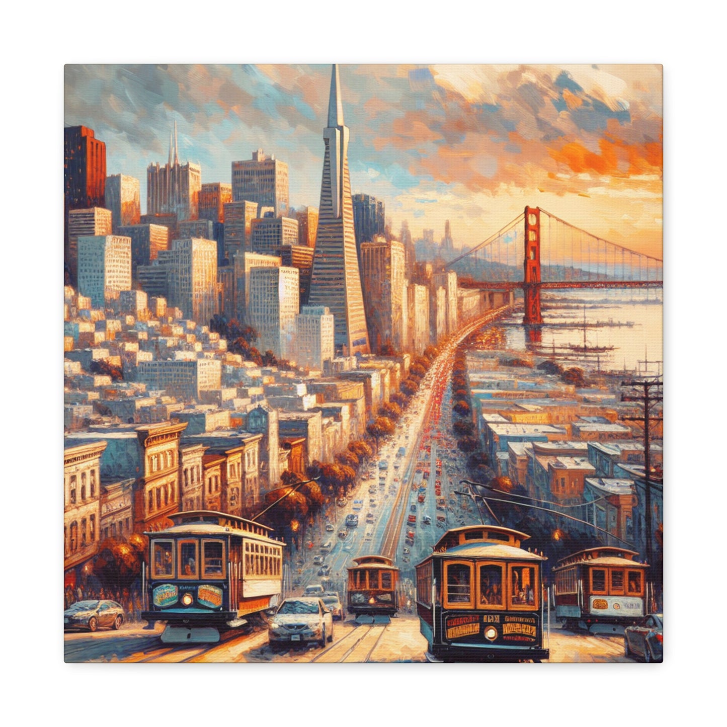 Golden City Horizon - Canvas