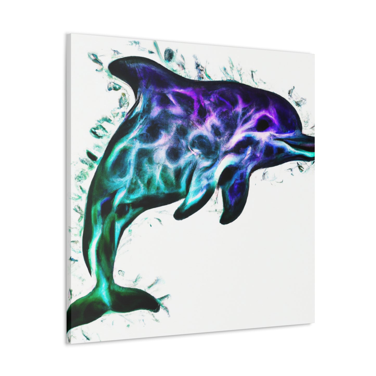 Dolphins in the Ocean - Canvas