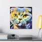 Scottish Fold Impasto - Canvas