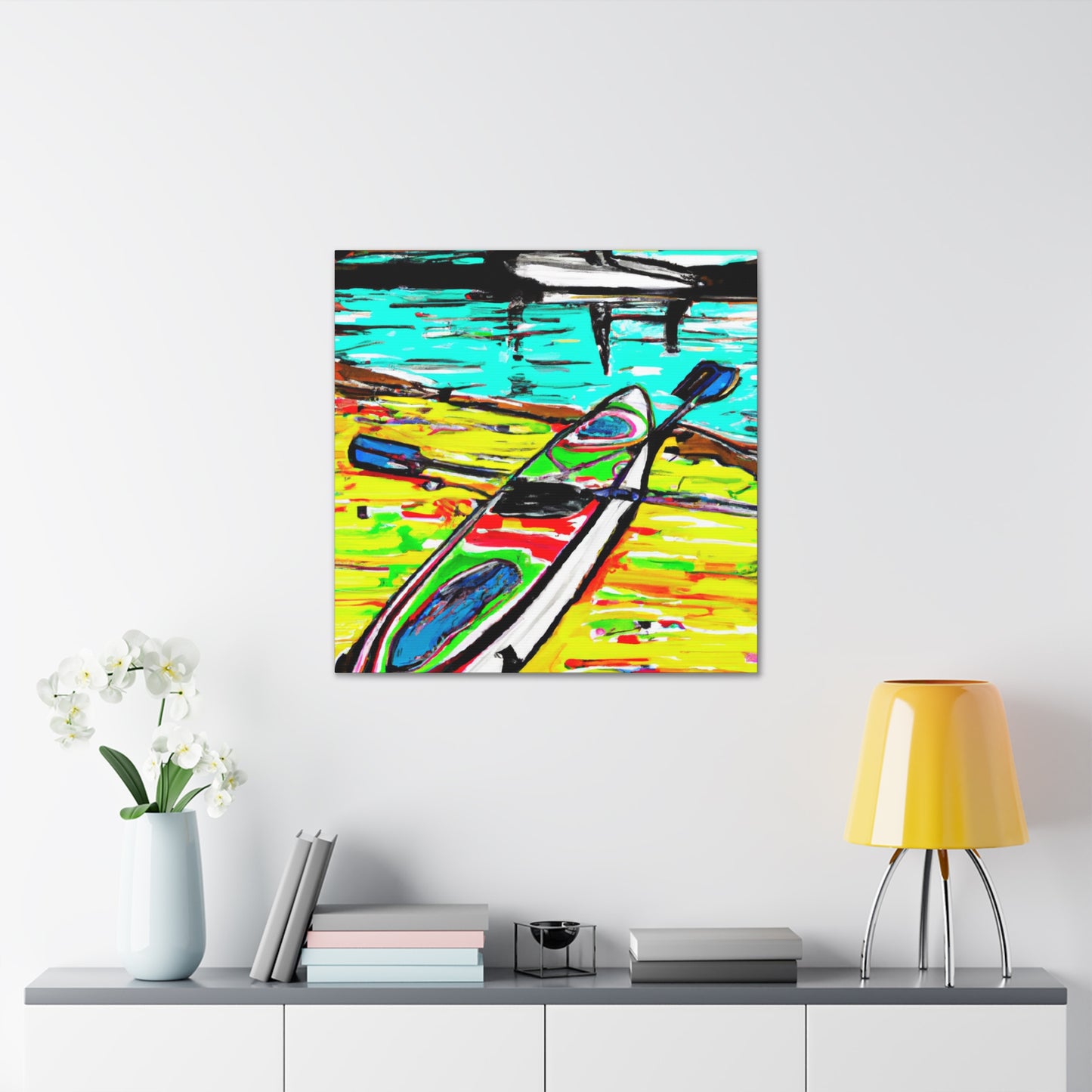 "Paddle Boarding in Peace" - Canvas