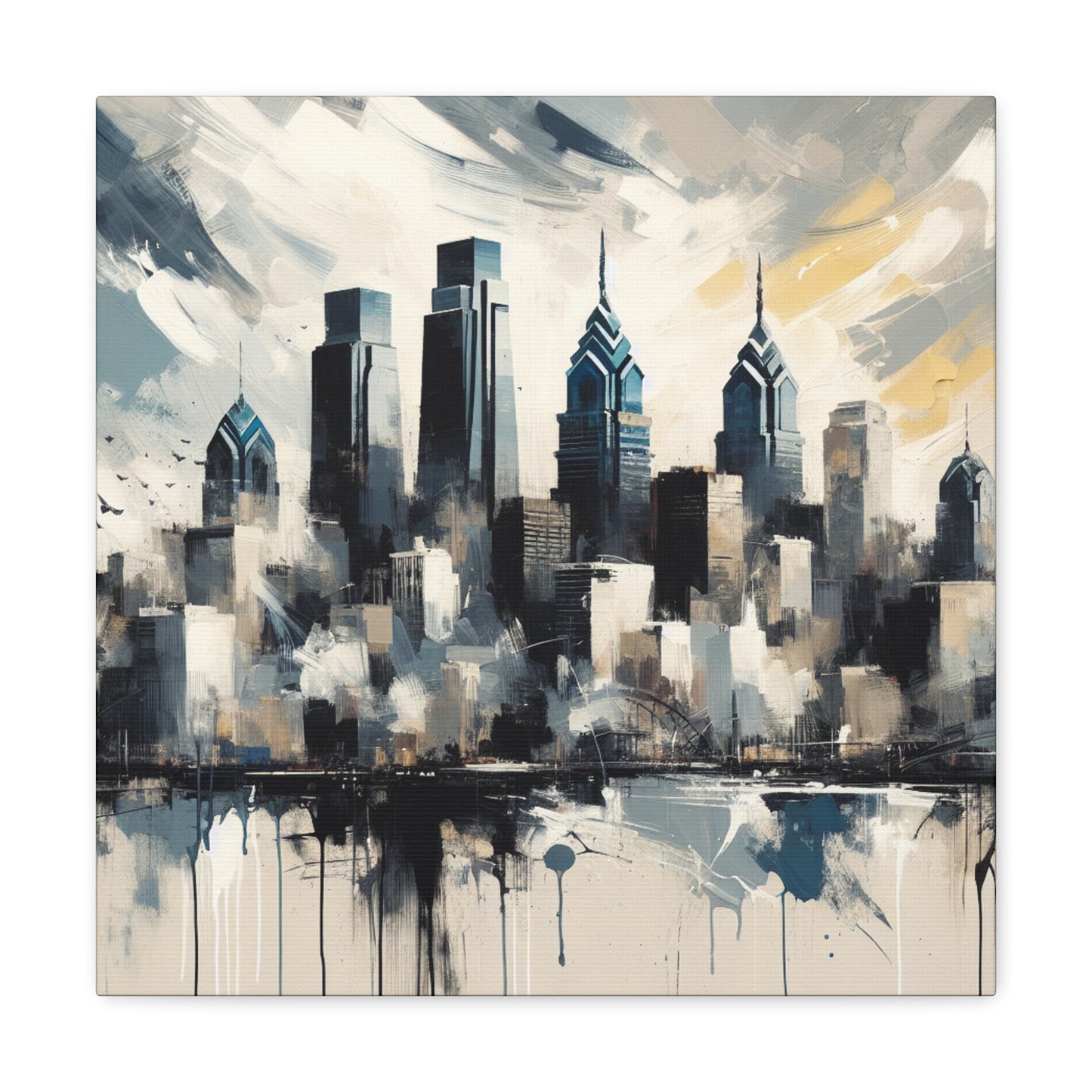 "Cityscape Serenade Philadelphia" - Canvas