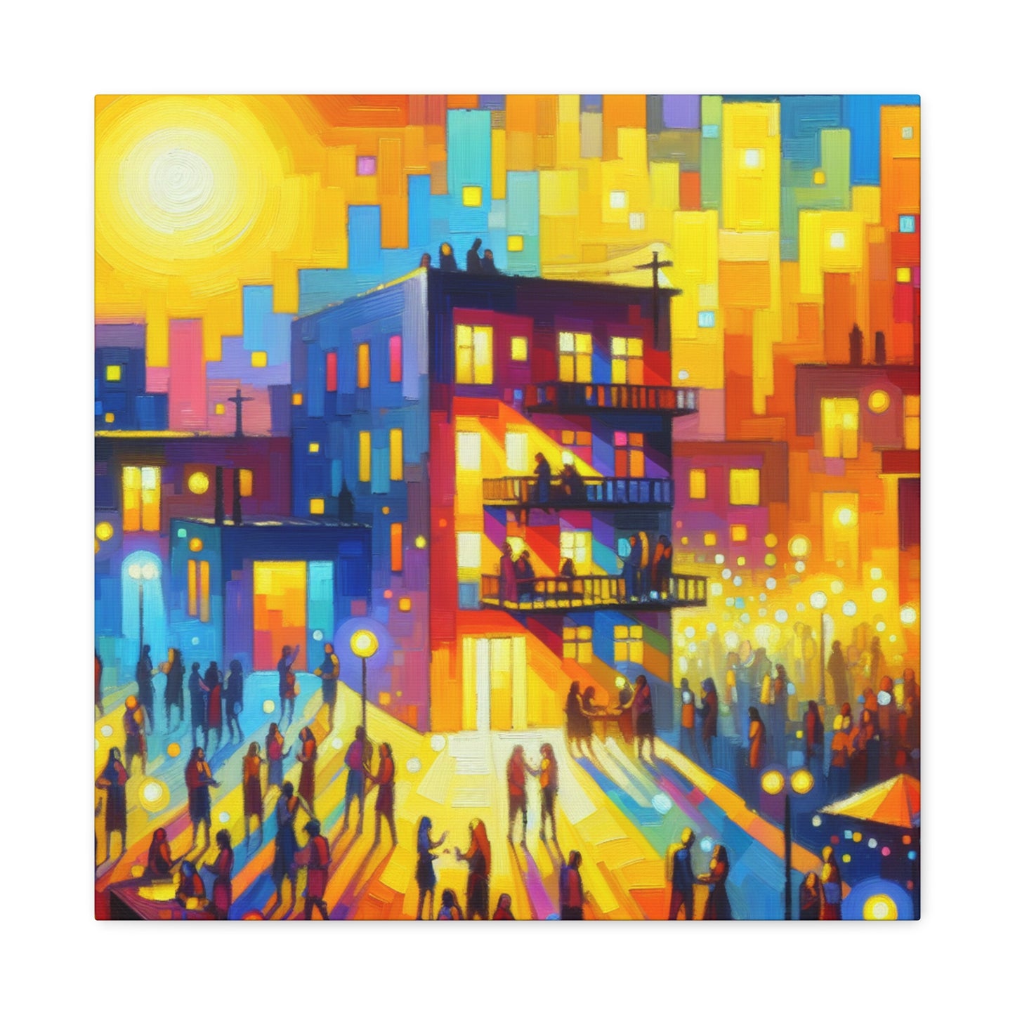 Vibrant Soirée Reverie - Canvas