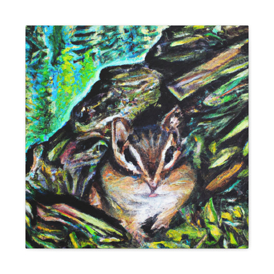 Chipmunk in Impressionism - Canvas