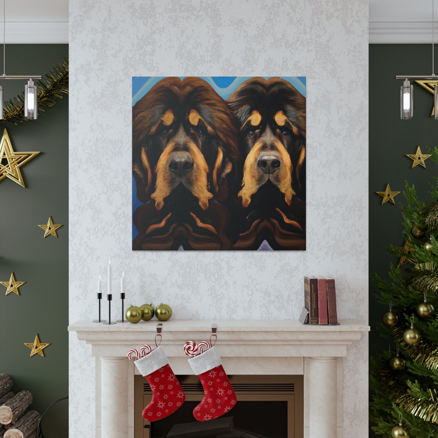 Fearsome Tibetan Mastiff - Canvas