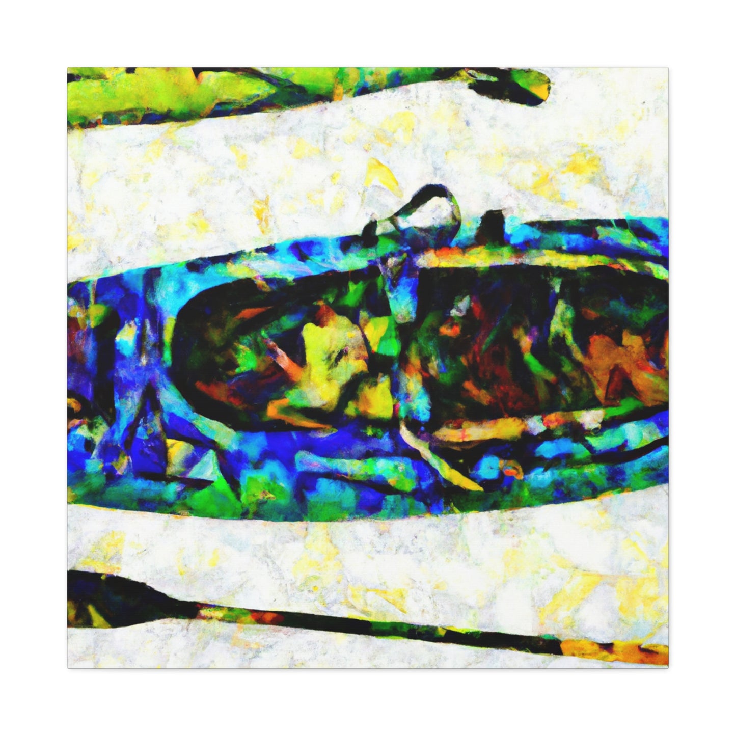 Kayak in Abstraction - Canvas