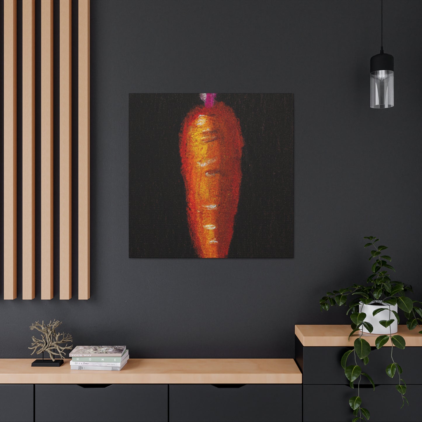 "Carrot Abstract Expressionism" - Canvas