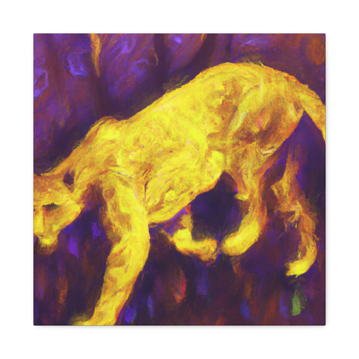 Leopard in Abstract Form - Canvas