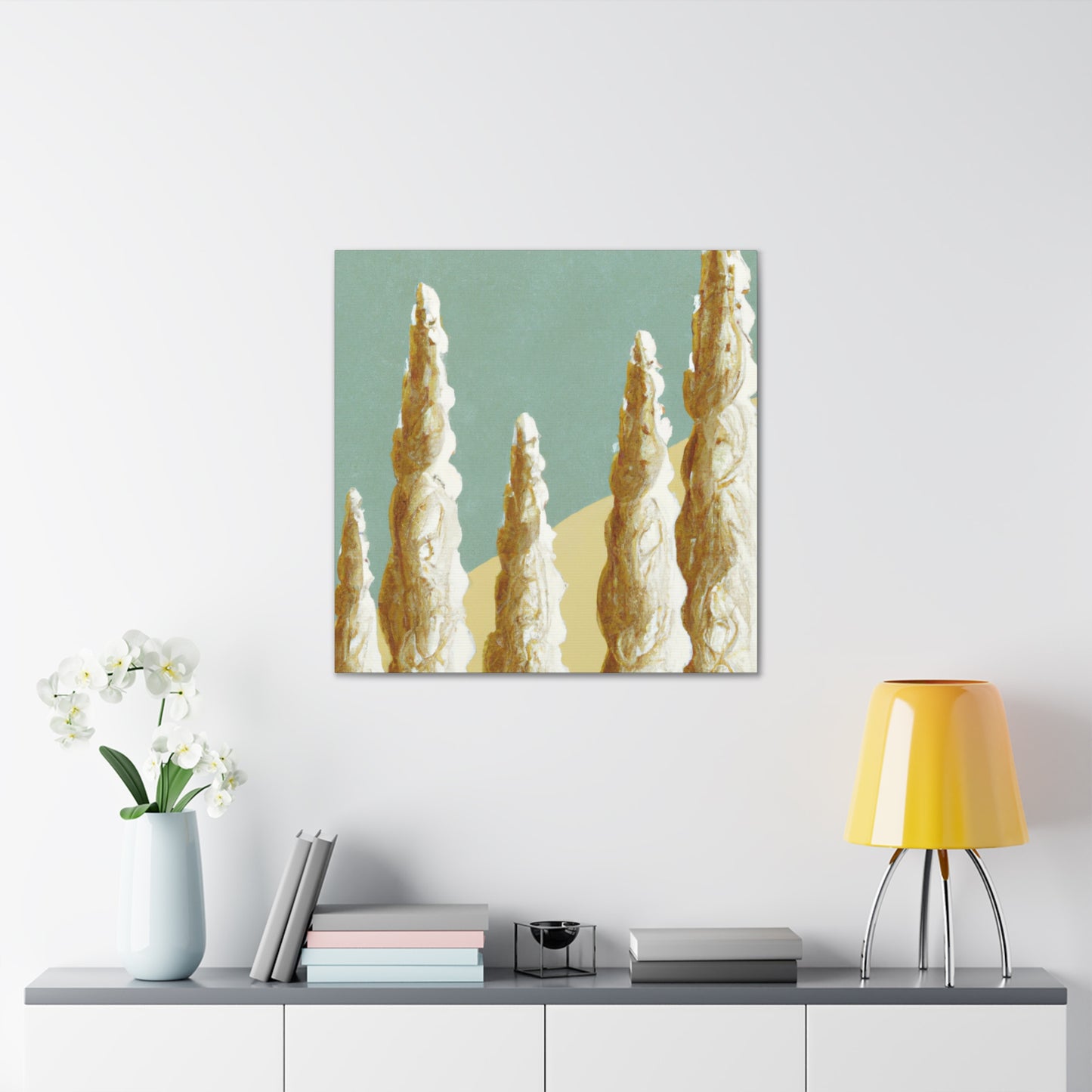 "Cypress in Moonlight" - Canvas