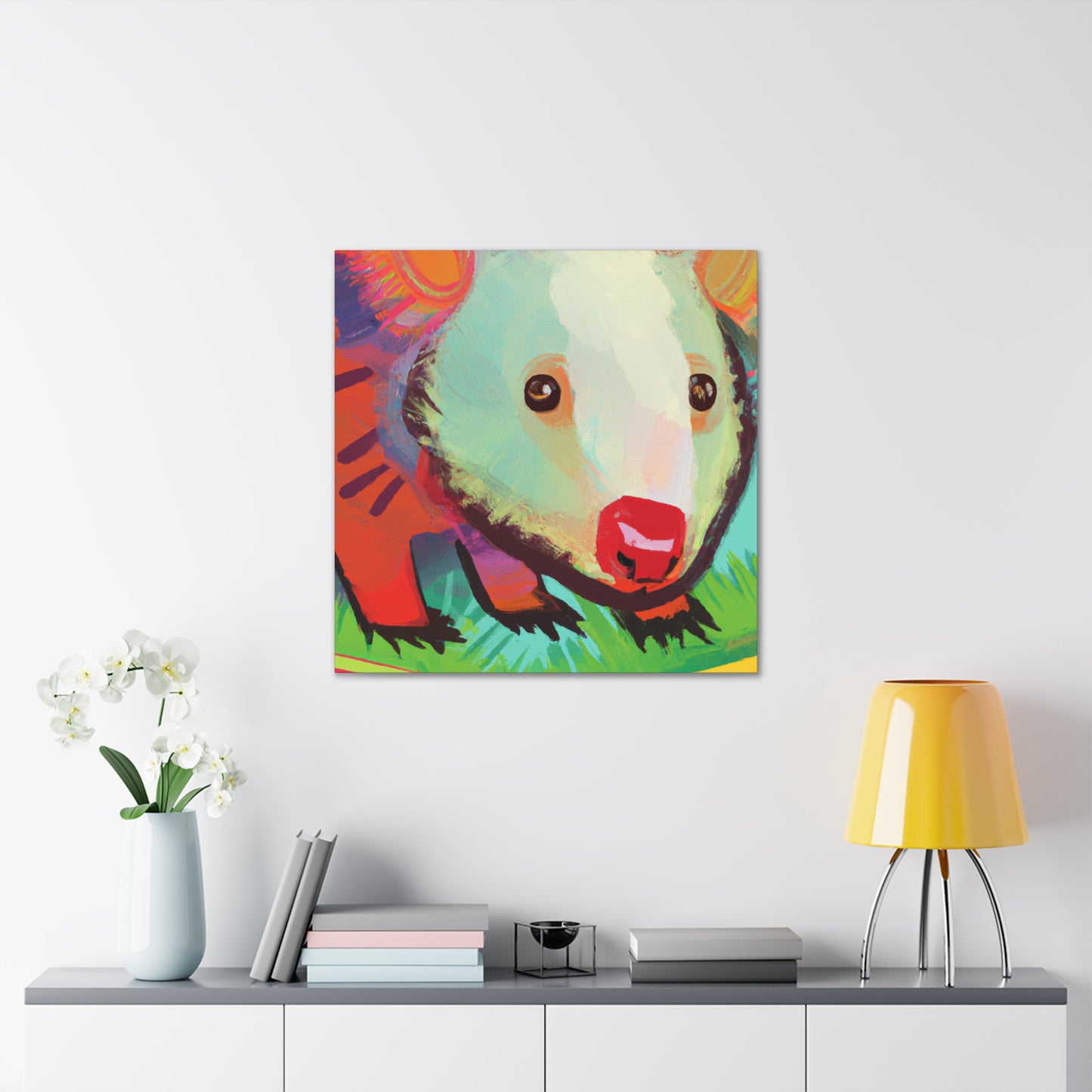 "Wombat in Expressionism" - Canvas