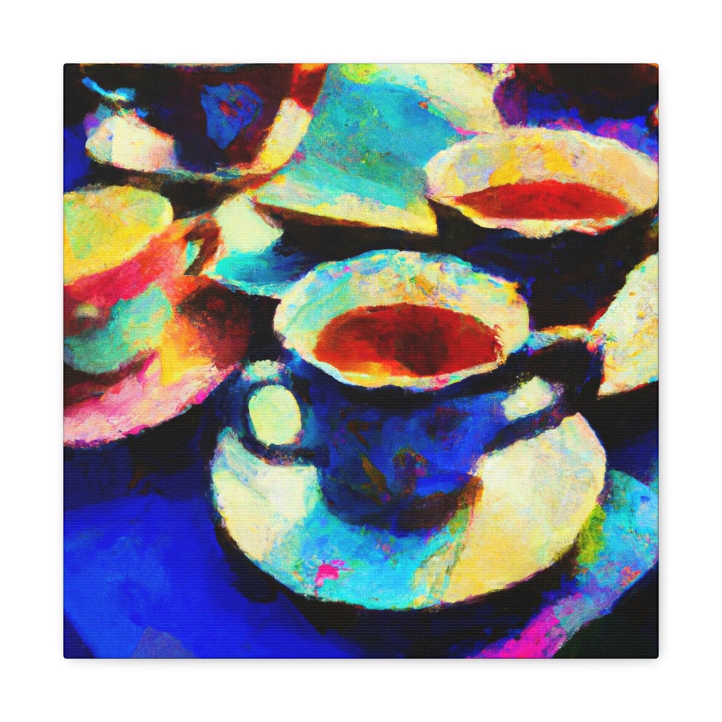 Tea Cups Galore! - Canvas