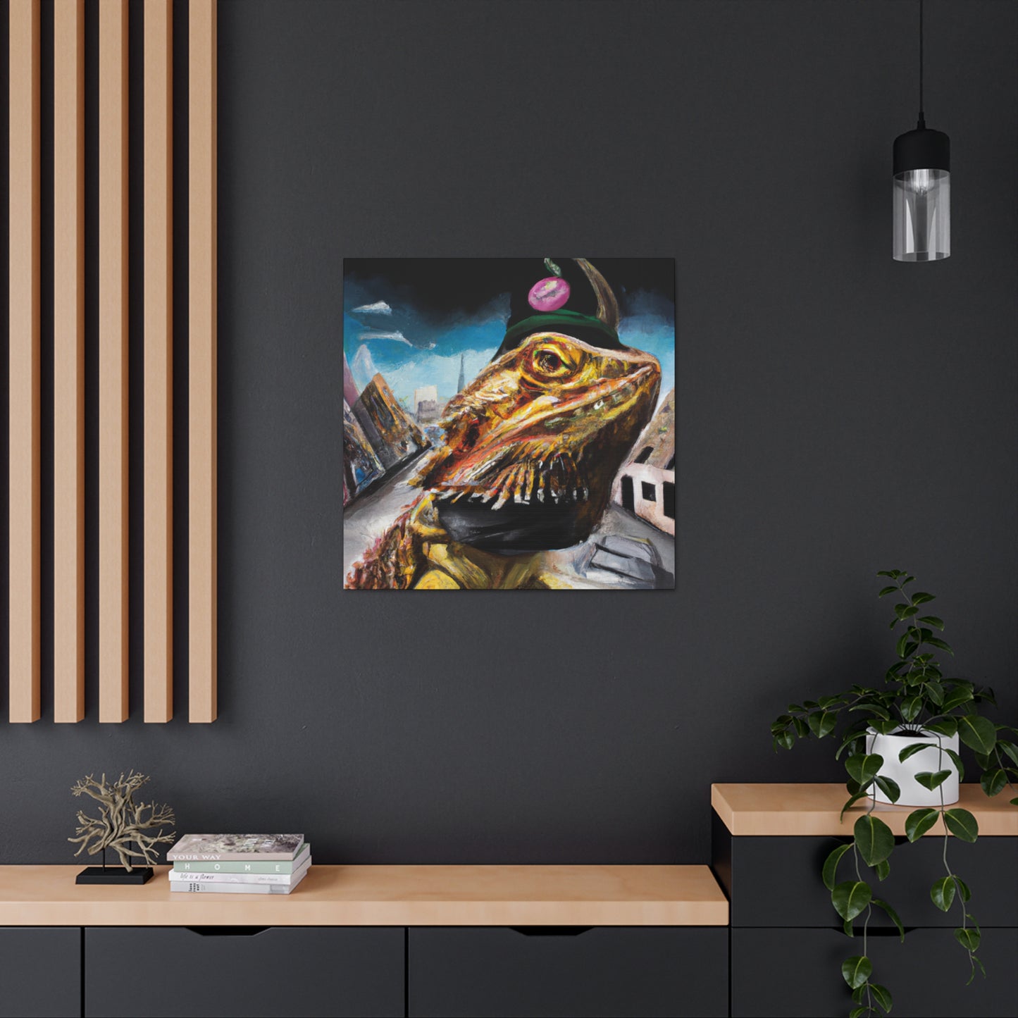 Bearded Dragon Portrait - Canvas