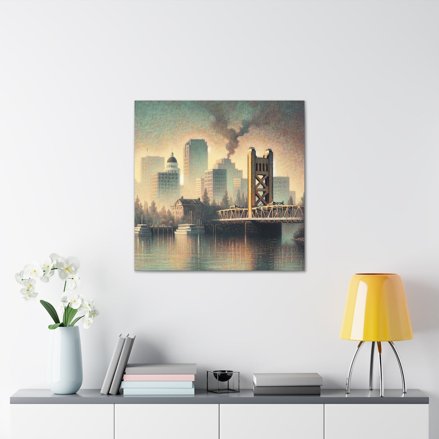 Golden Glow of Sacramento - Canvas