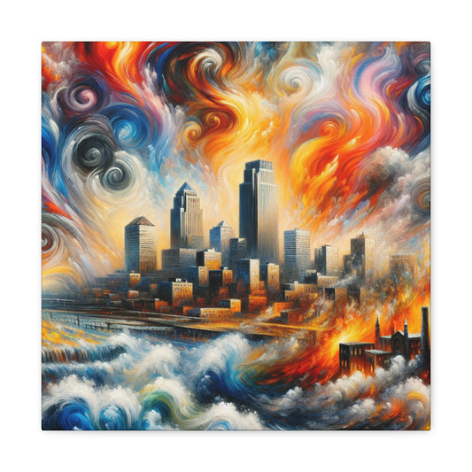 "Apocalyptic Urban Resurgence" - Canvas