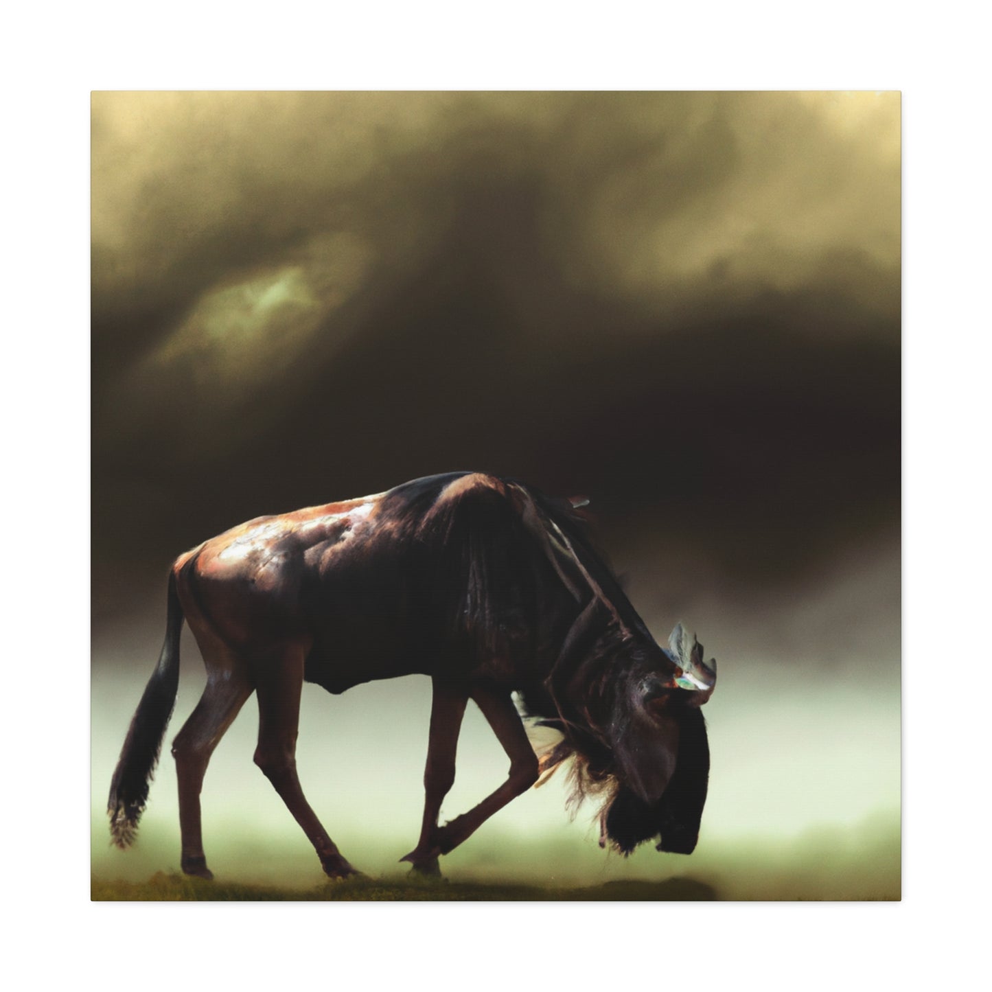 Wildebeest In Flux - Canvas