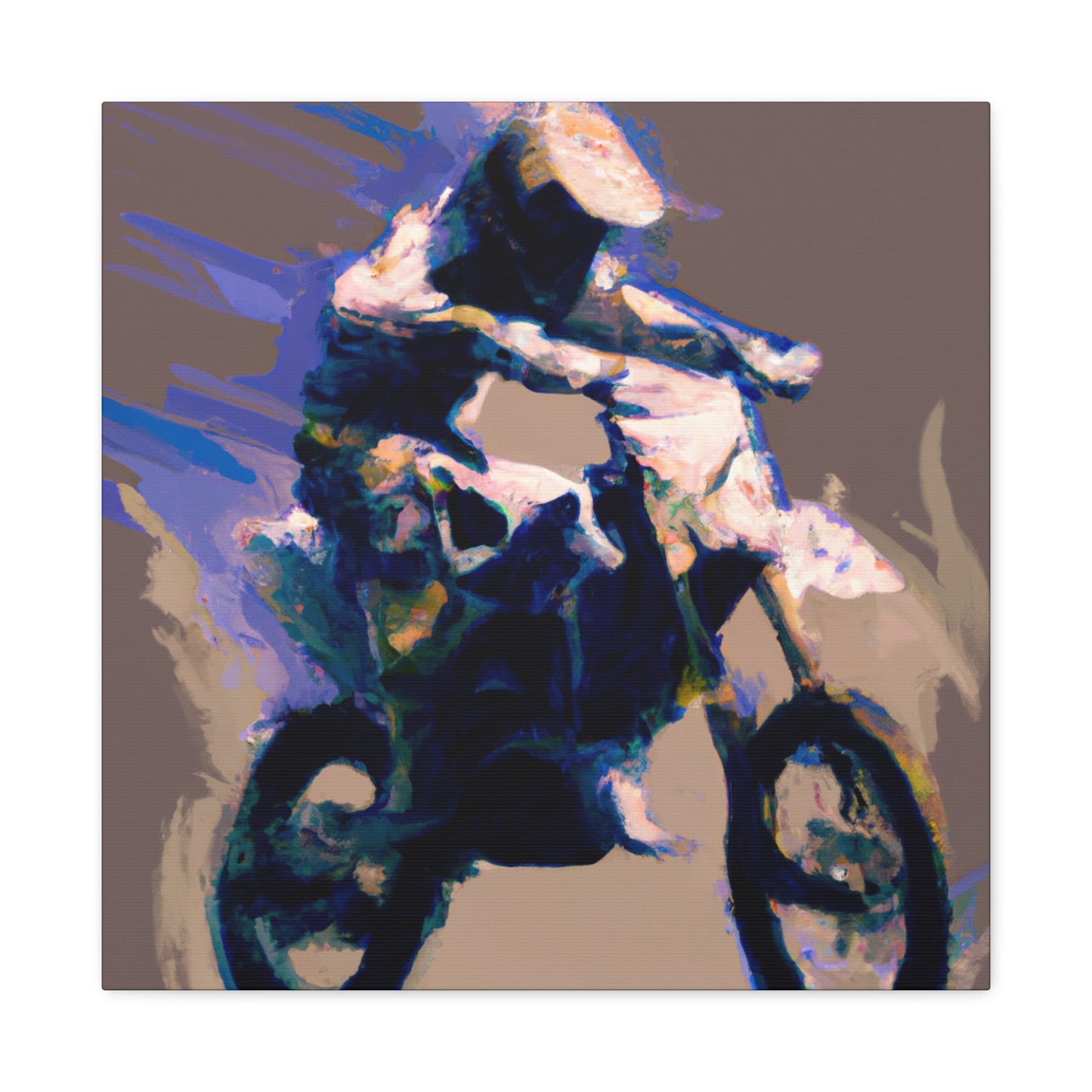 Racing on Two Wheels - Canvas