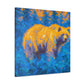 Grizzly Bearing Impressionism - Canvas