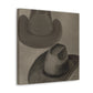 "Cowboy Hat Scene Emerges" - Canvas