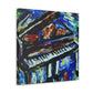 Piano Keys in Bloom - Canvas