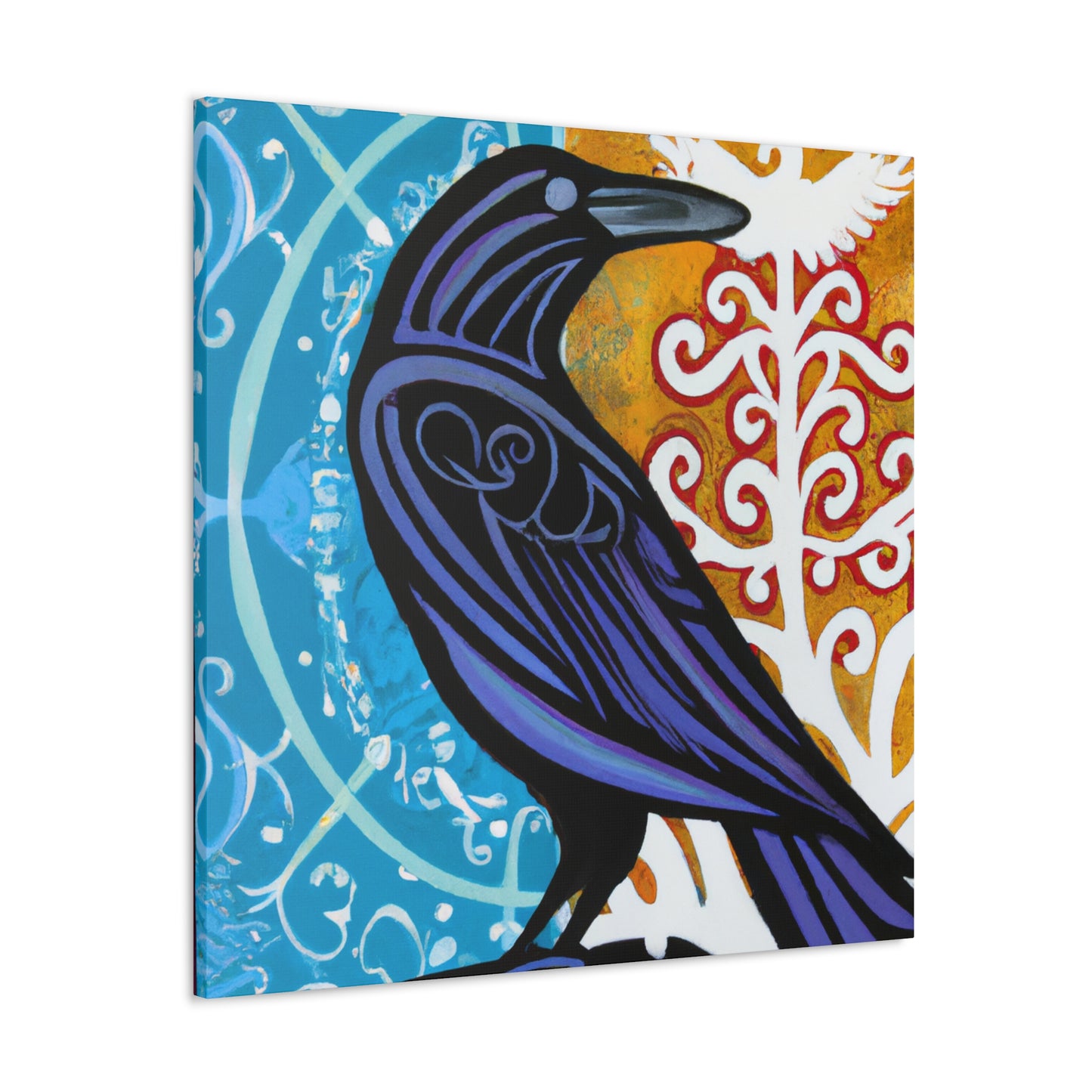 American Crow Mural - Canvas