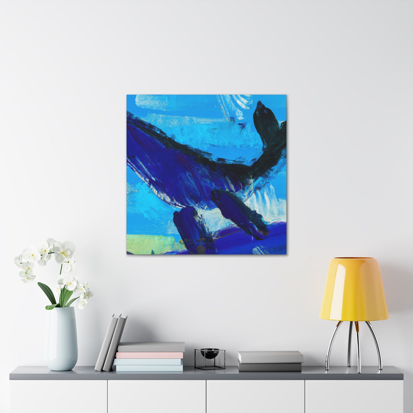 "Whale in Expressionism" - Canvas