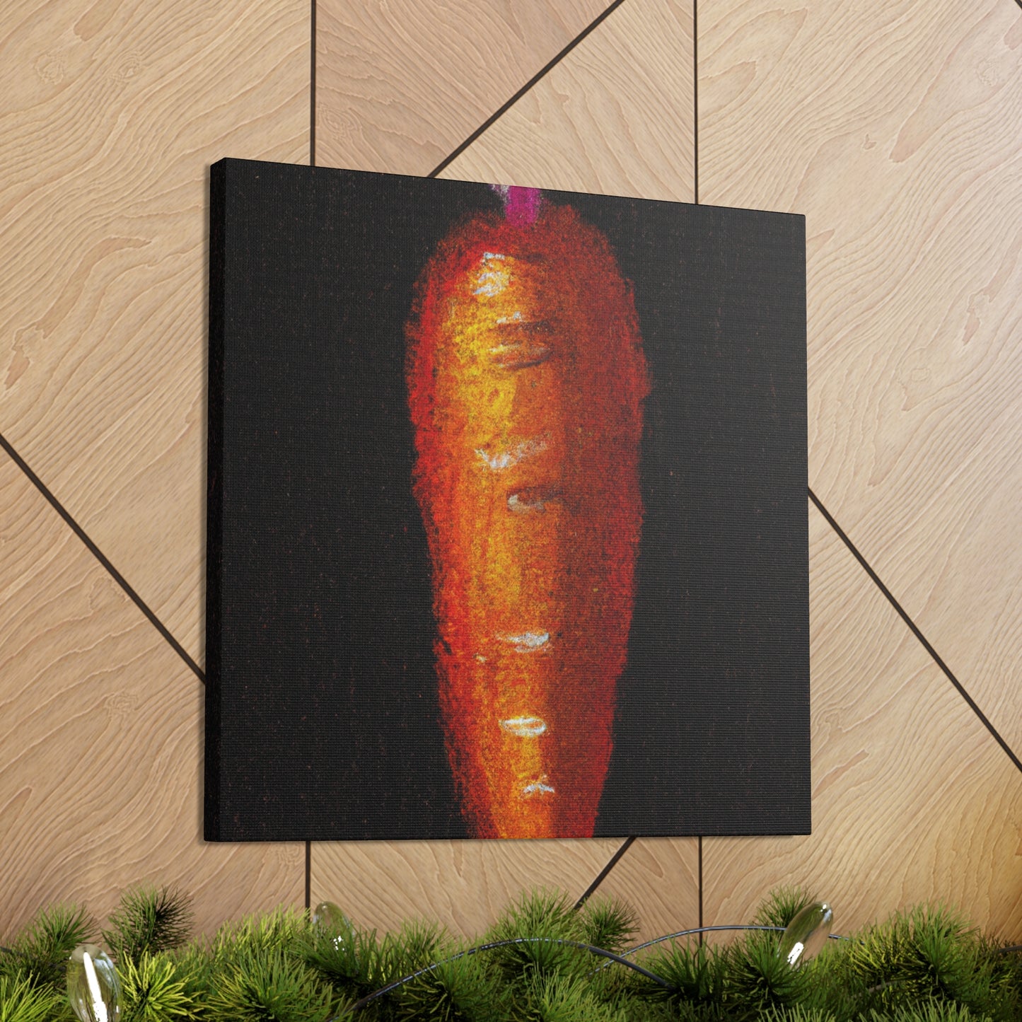 "Carrot Abstract Expressionism" - Canvas