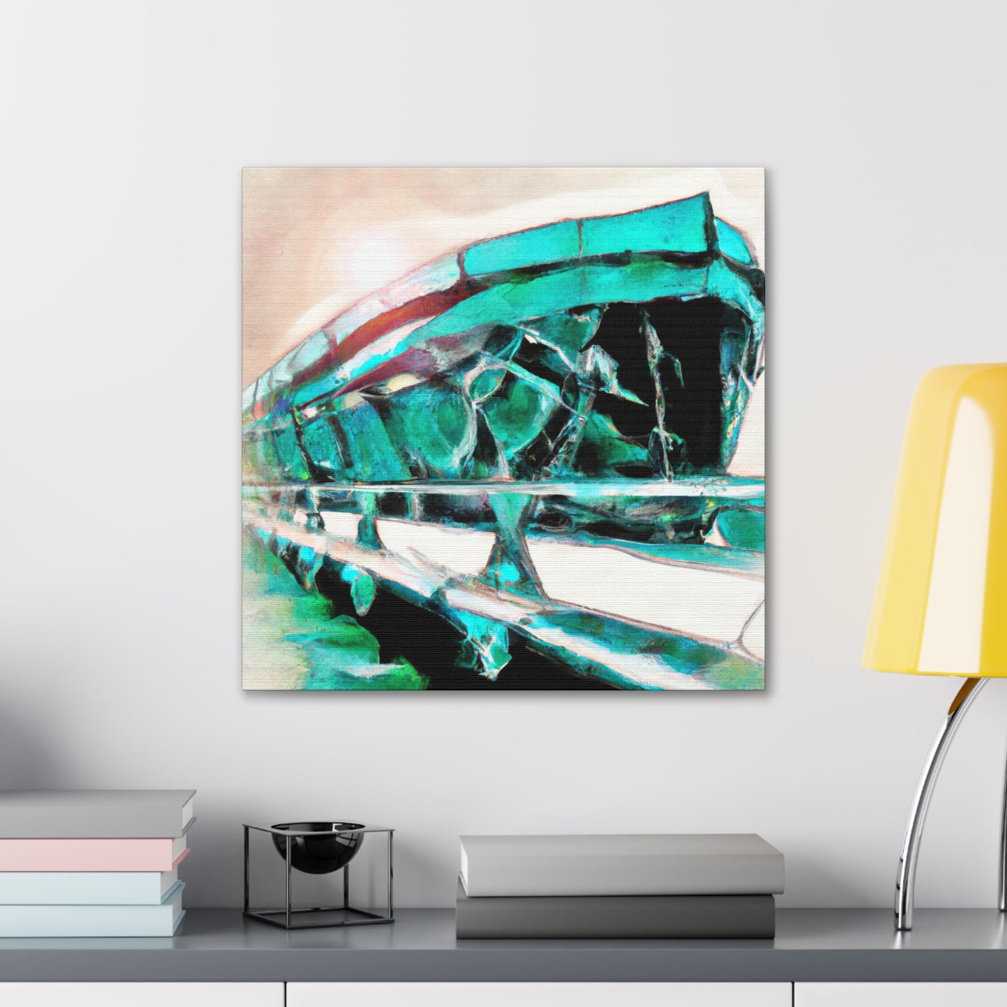 "Pontoon Journey Home" - Canvas