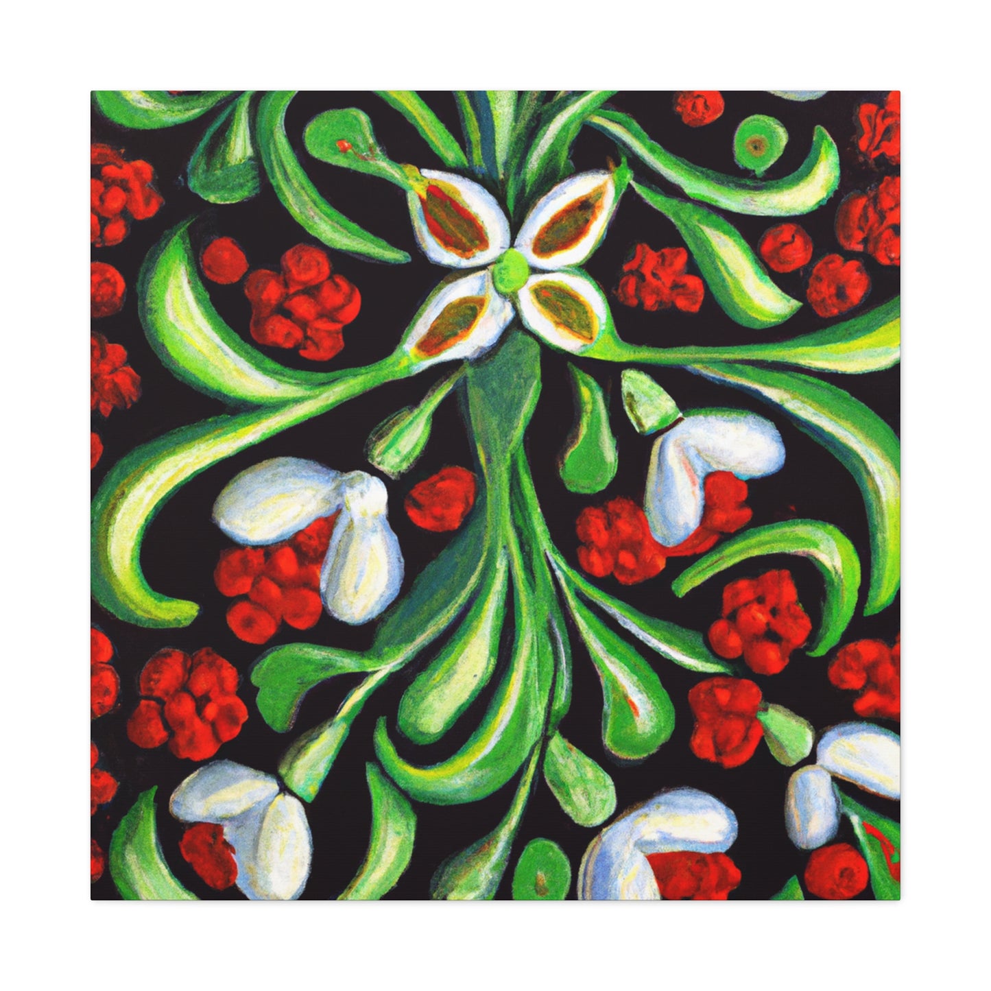 "Mistletoe in Wintertime" - Canvas