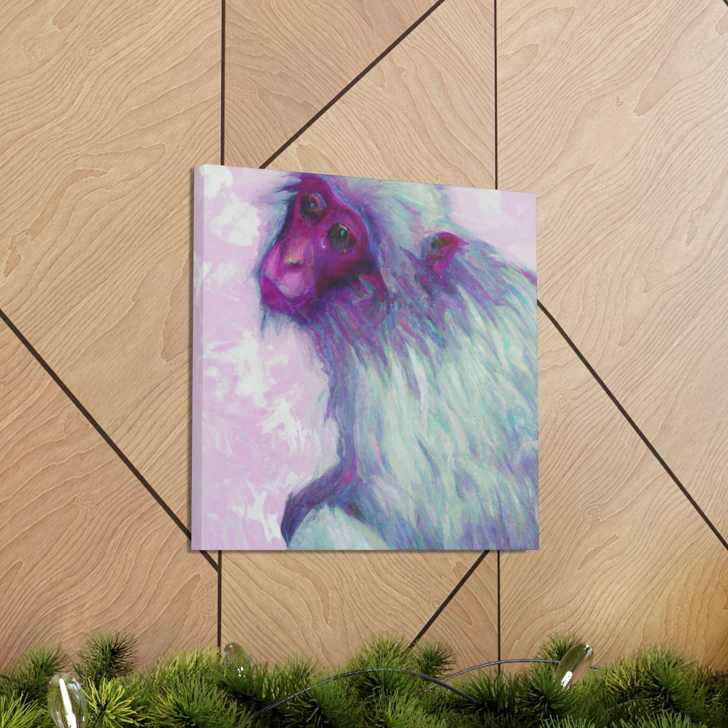 "A Japanese Macaque Dream" - Canvas