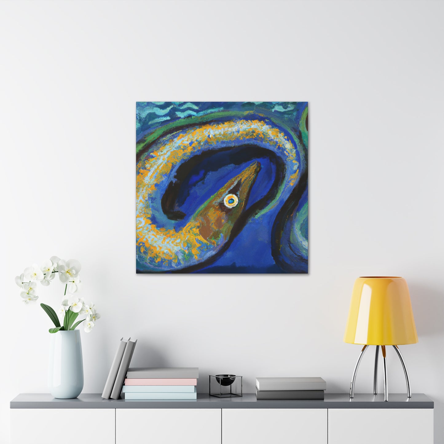 "Eel in Impressionism" - Canvas