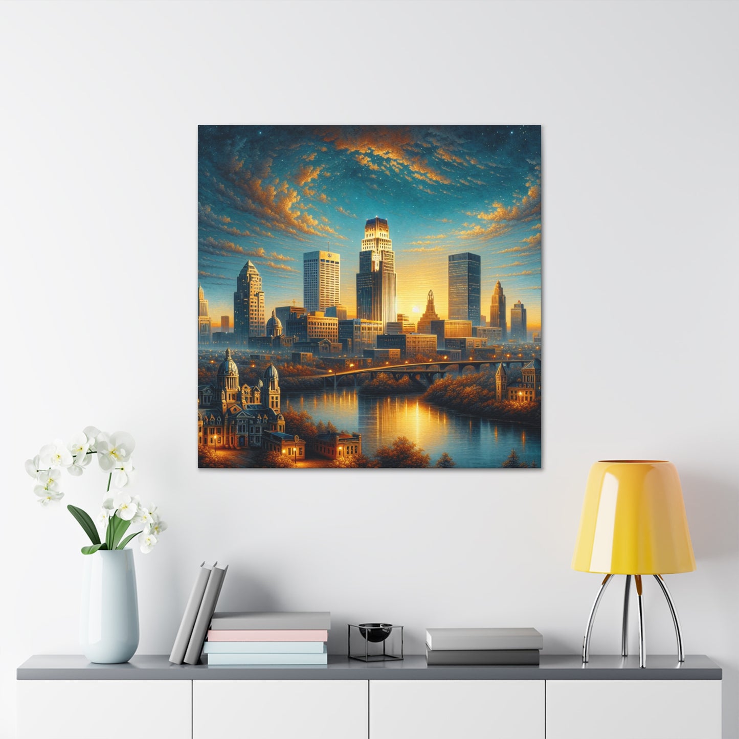 "Omaha Streets Alive" - Canvas