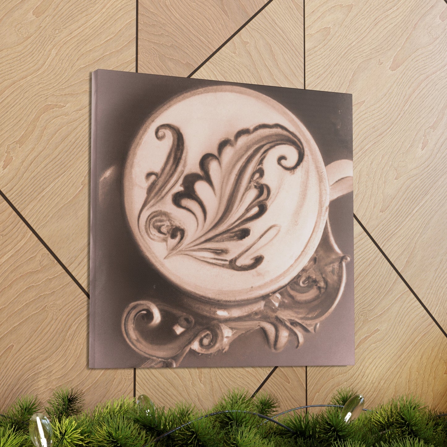 "Cappuchino Elegance" - Canvas