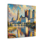 "Sunlit Columbus Canvassed Elegance" - Canvas